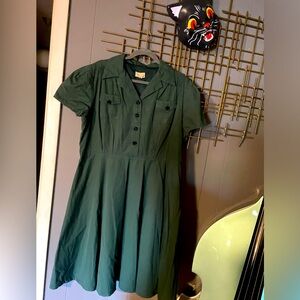 Lindy Bop green swing dress